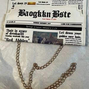 Old News Clutch | Newspaper purse | Crossbody Bag